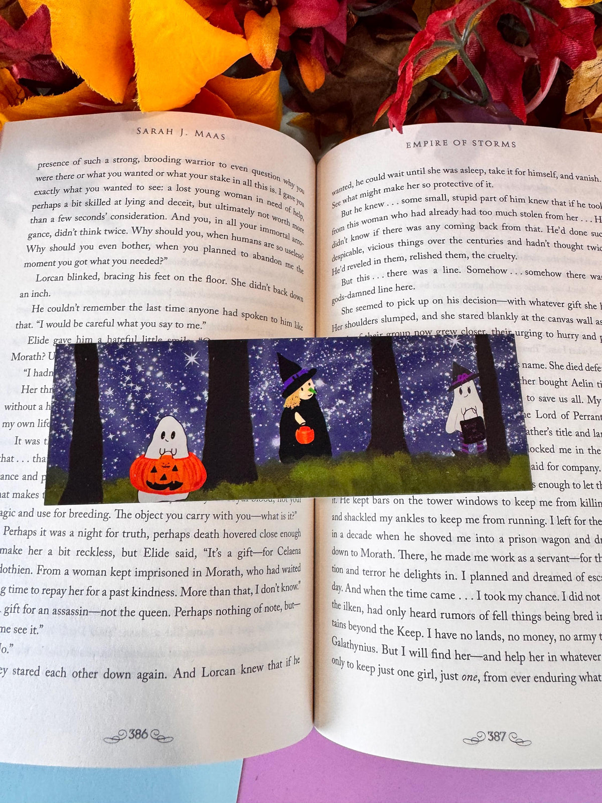 Halloween Bookmark | Trick-or-Treaters | Laminated 2 × 6