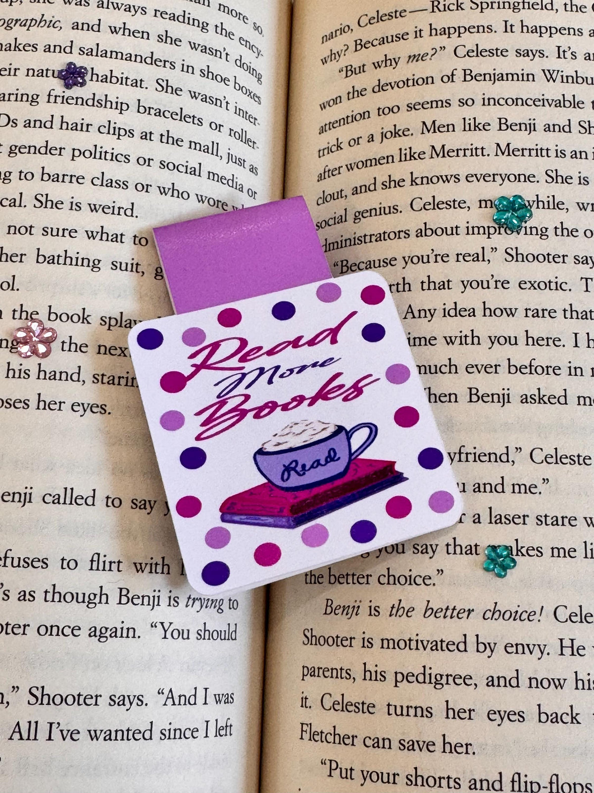 Read More Books Magnetic Bookmark – Coffee & Books