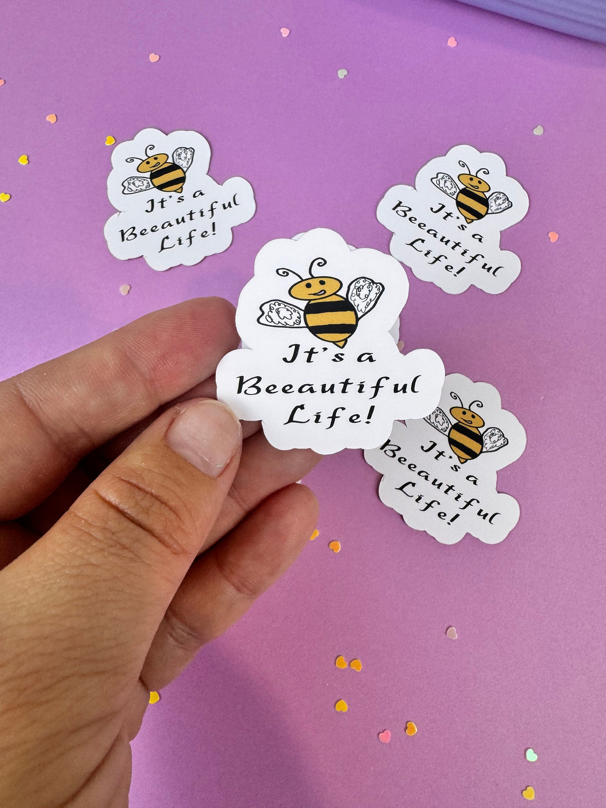 It’s a Beeautiful Life! Bumblebee Sticker | Matte