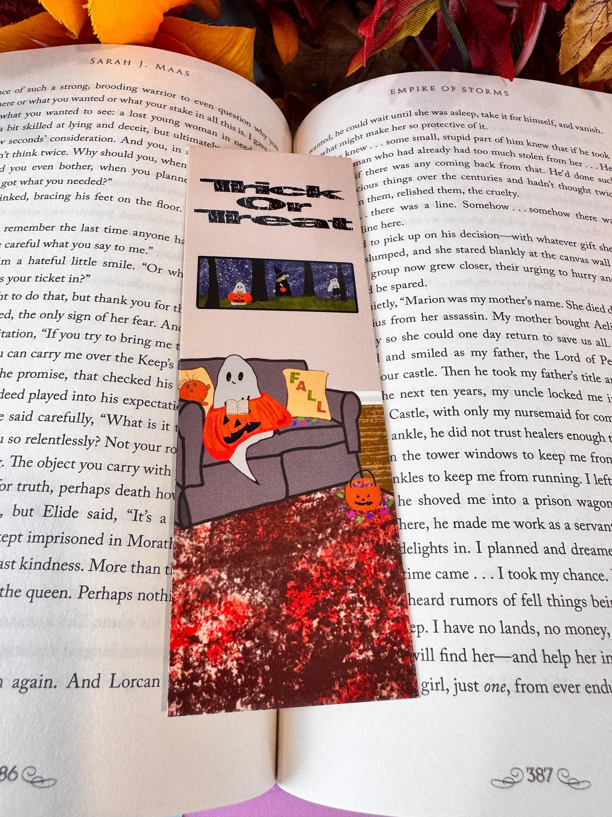 Halloween Ghost Bookmark | Barry the Ghost | Laminated 2 × 6