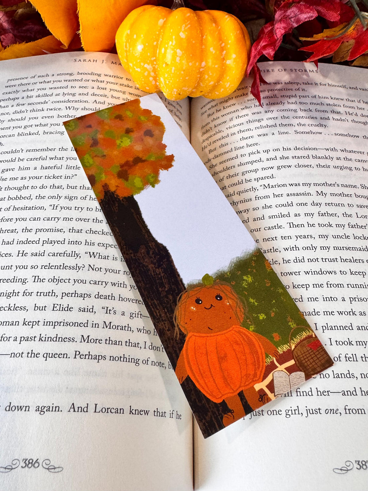 Patch the Pumpkin Fall Bookmark | Autumn Picnic