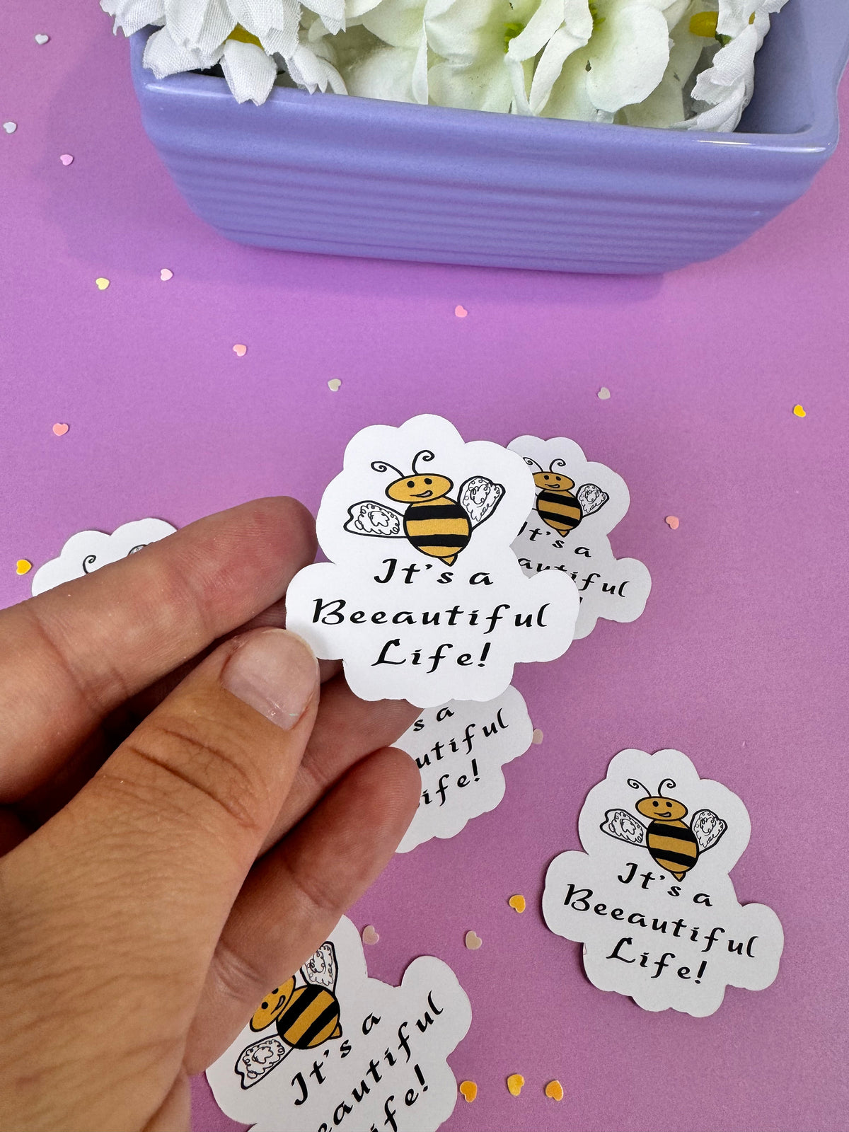 It’s a Beeautiful Life! Bumblebee Sticker | Matte