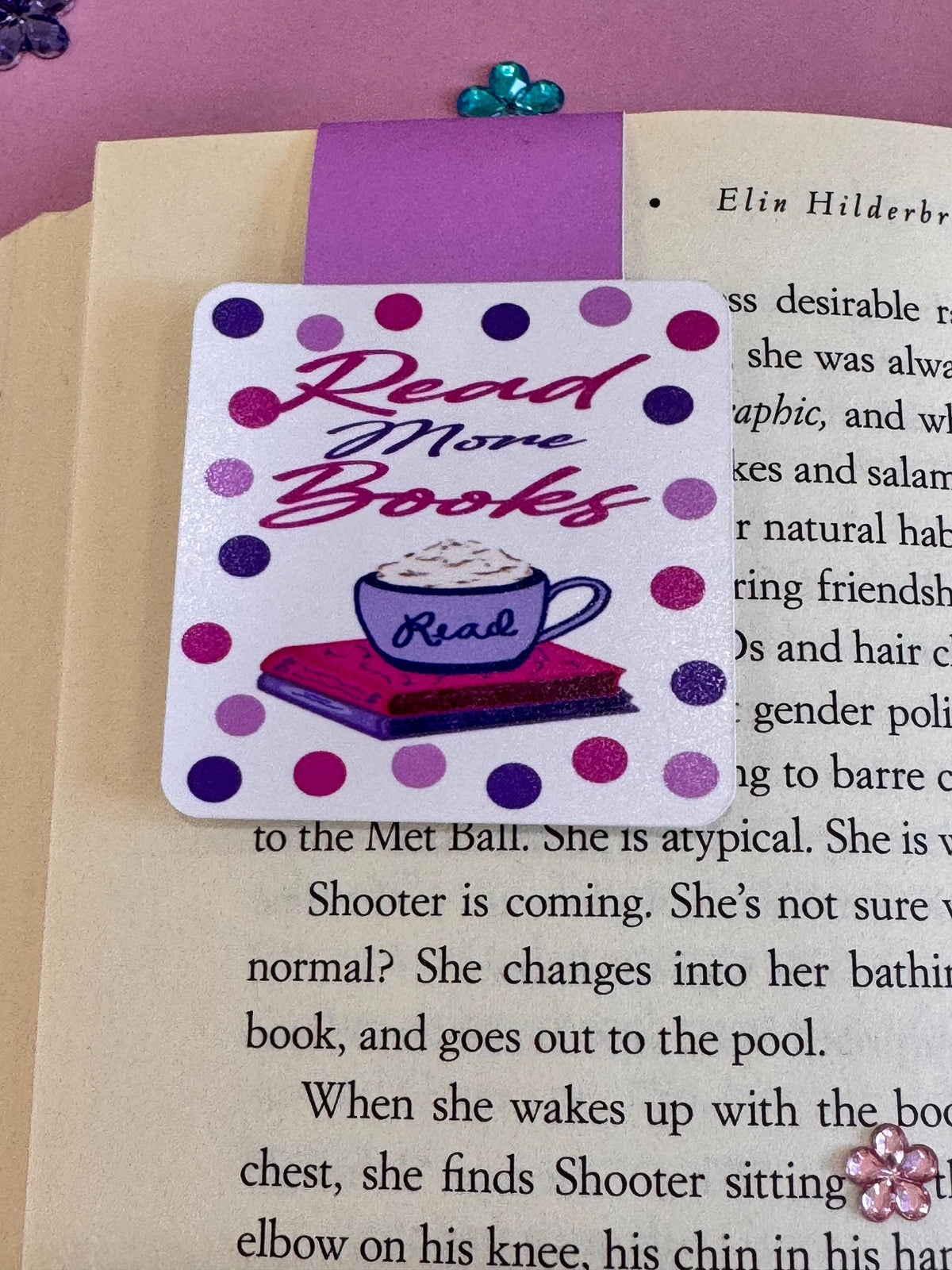 Read More Books Magnetic Bookmark – Coffee & Books