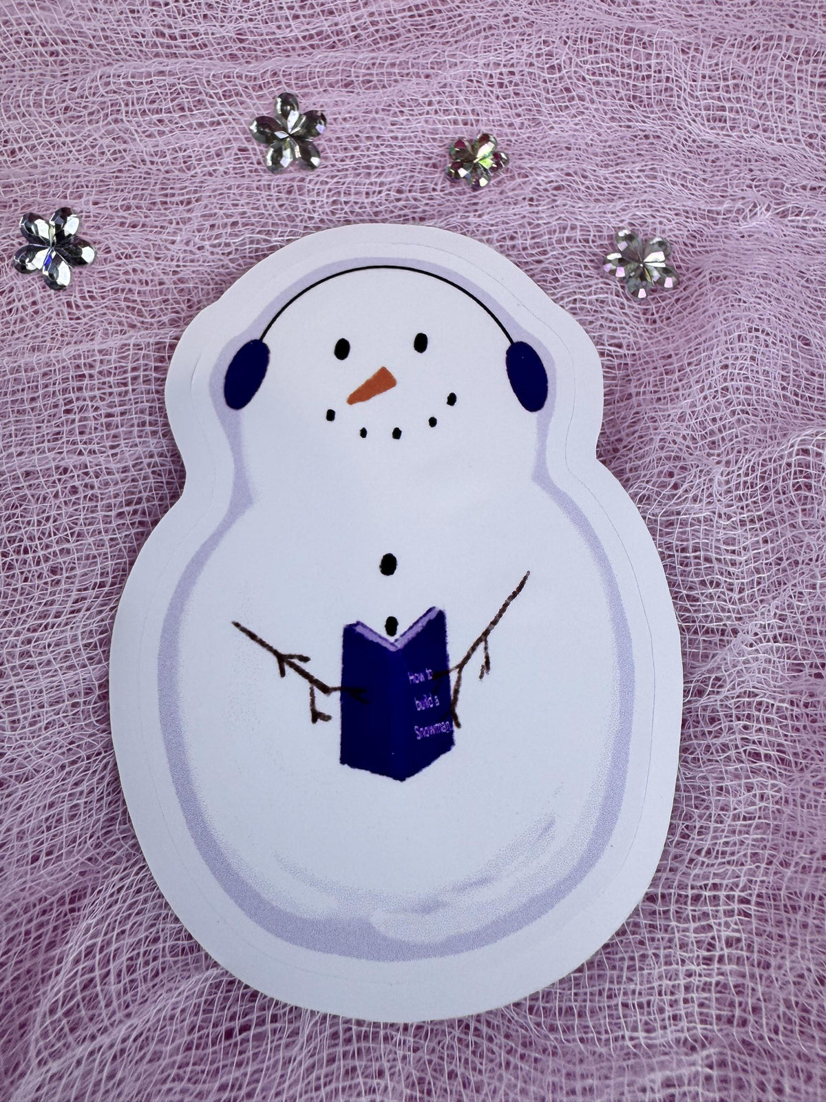 Snowman Vinyl Sticker | Cute Winter Planner & Journal Sticker