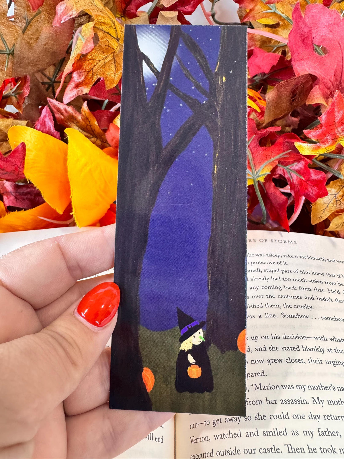 Halloween Witch Bookmark | Trick-or-Treating | Laminated 2 × 6