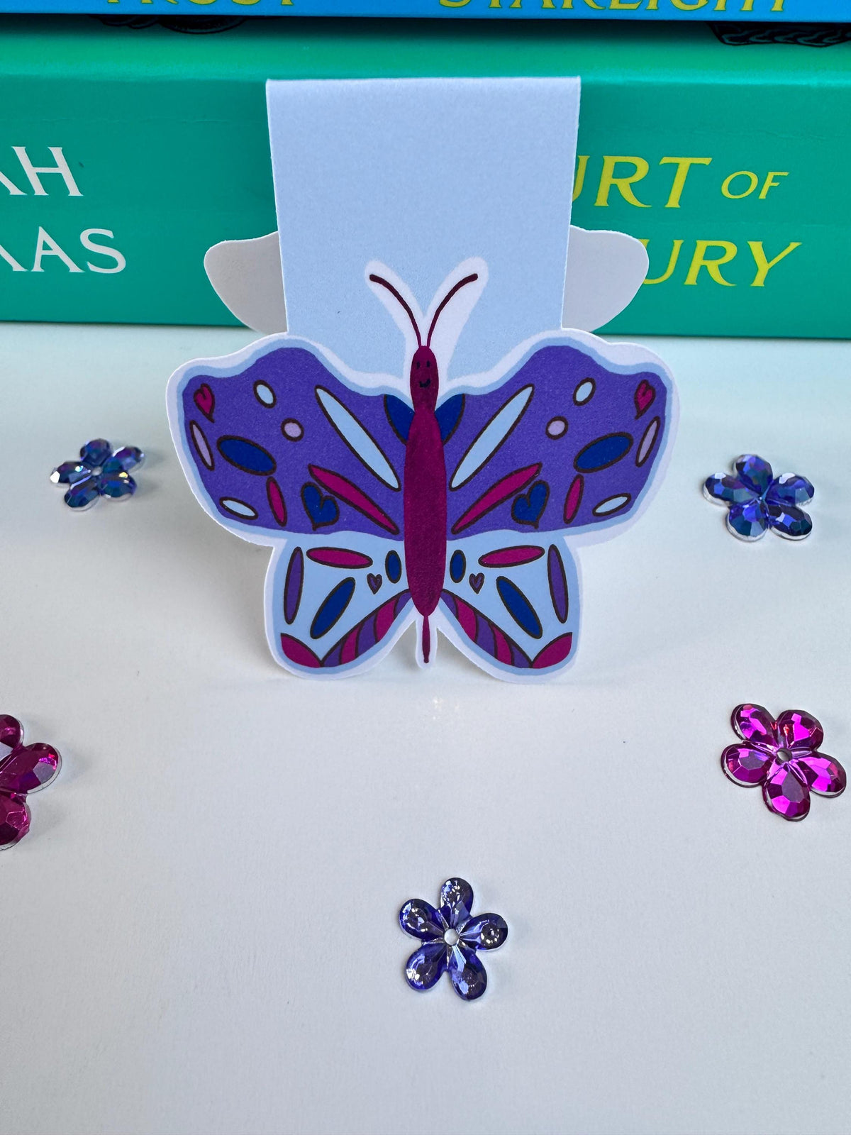 Purple Butterfly Magnetic Bookmark | Book Lover Gift