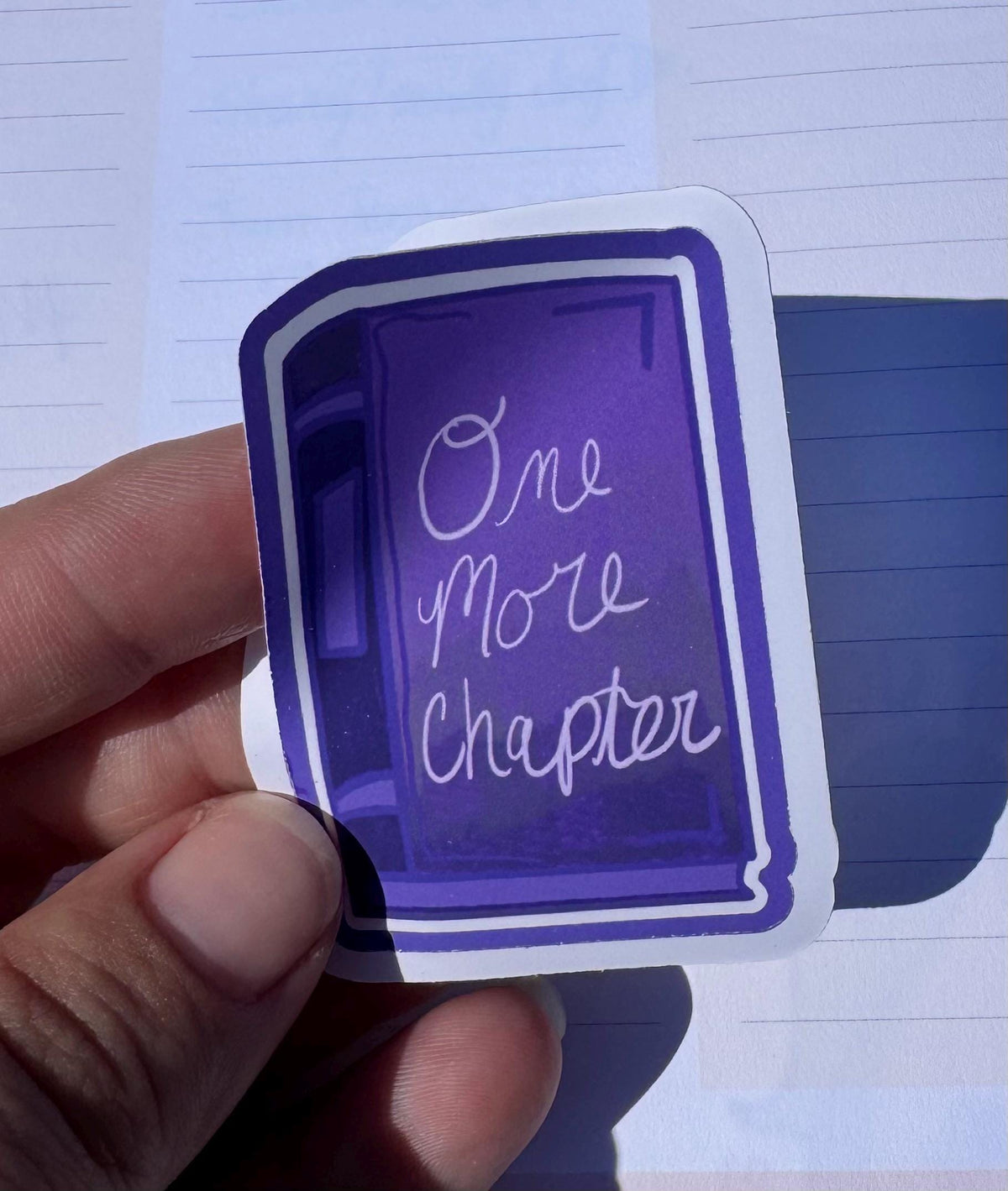 One More Chapter Vinyl Sticker | Purple Book