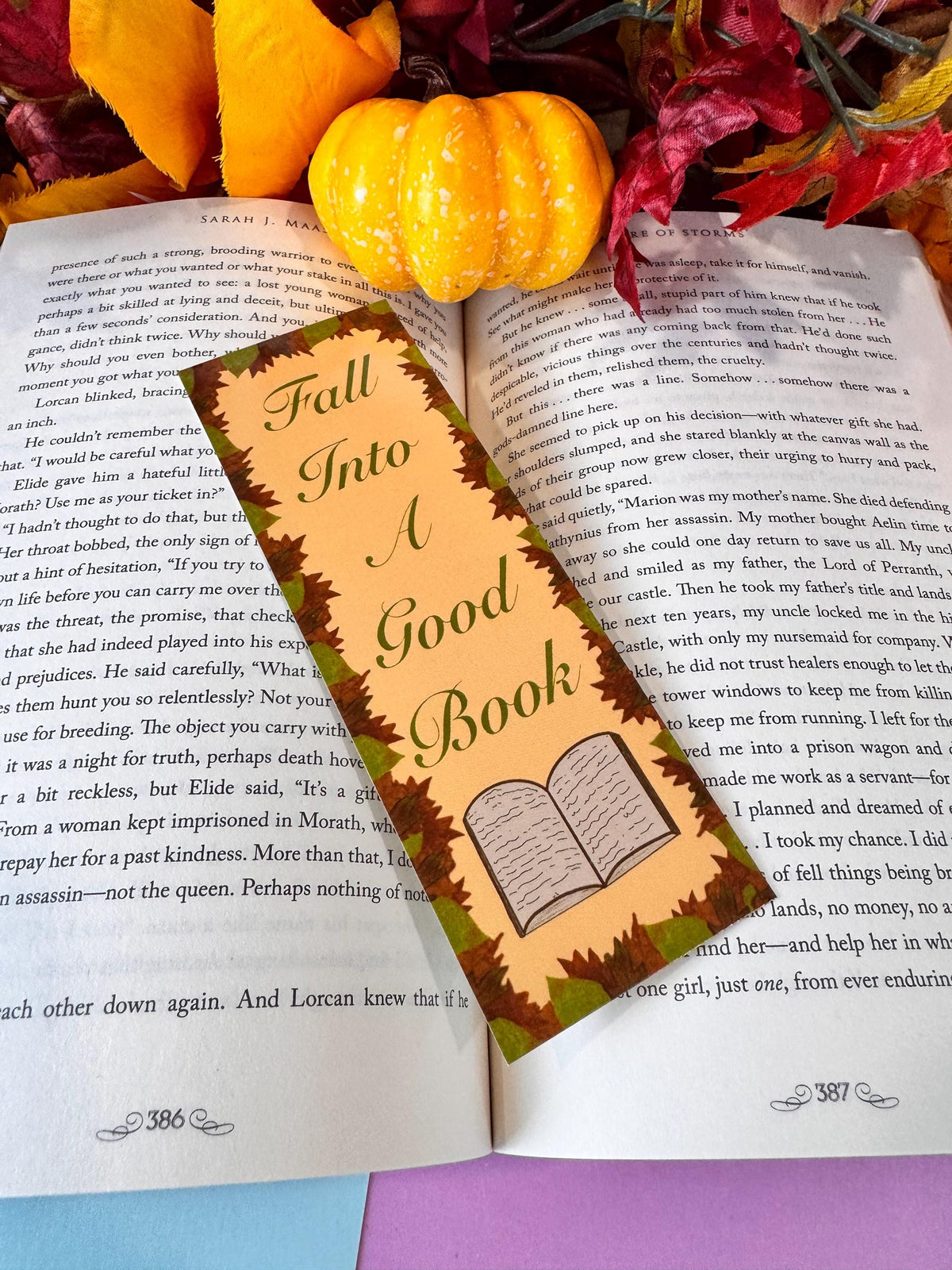 Autumn Leaves Bookmark | Laminated Fall Reading Gift