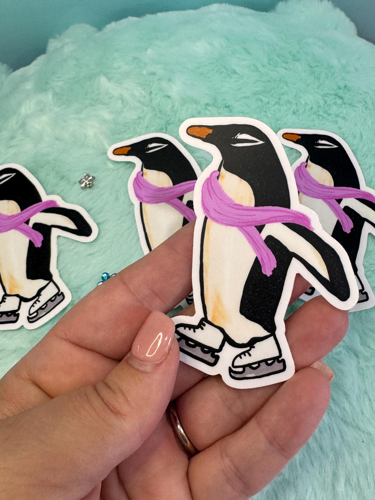 Marie the Penguin Sticker | Ice Skating Vinyl Decal