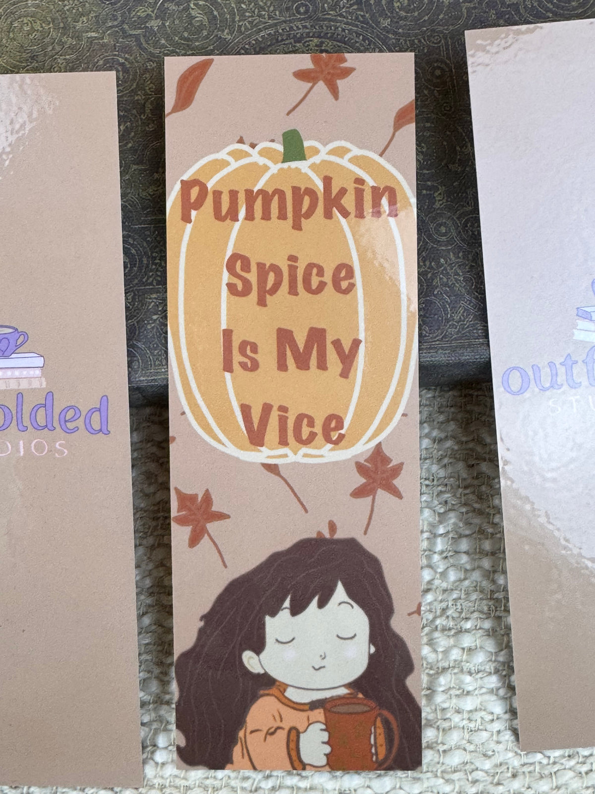Pumpkin Spice Is My Vice Bookmark | Cozy Fall Design