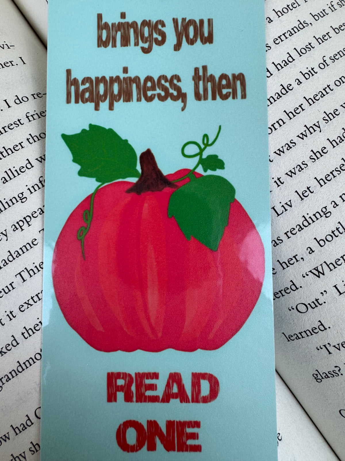 Handmade Pumpkin Bookmark – One More Chapter
