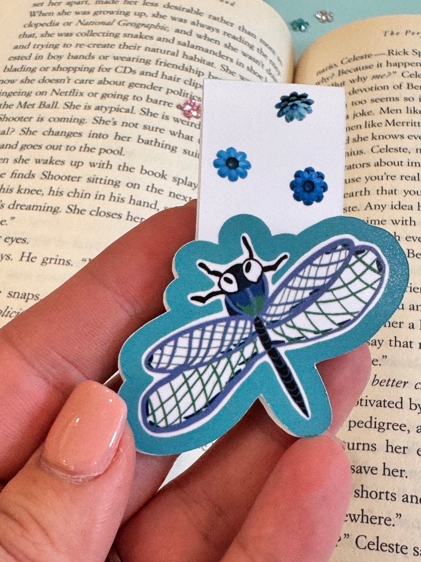 Dragonfly Magnetic Bookmark For Readers