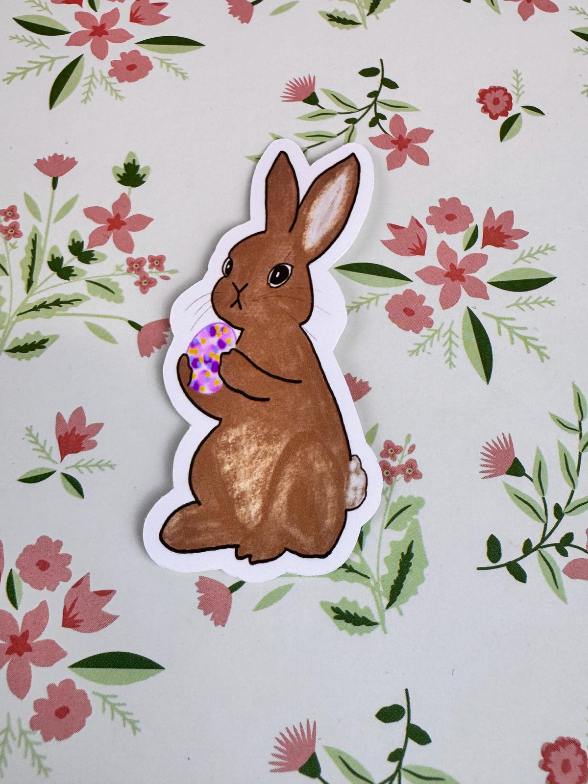 Easter Sticker, Bunny Rabbit, Spring Die Cut For Planners and Agendas