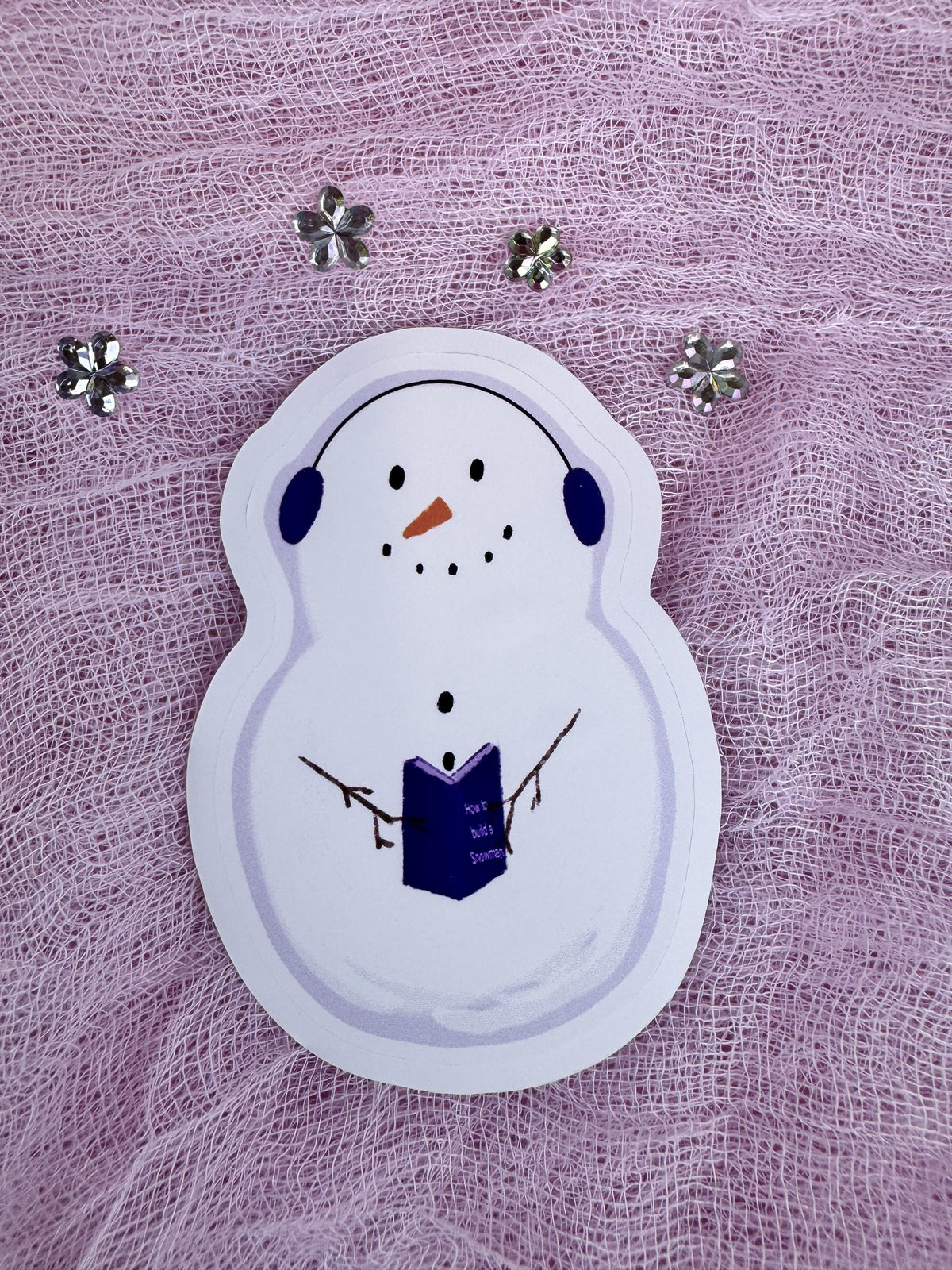 Snowman Vinyl Sticker | Cute Winter Planner & Journal Sticker