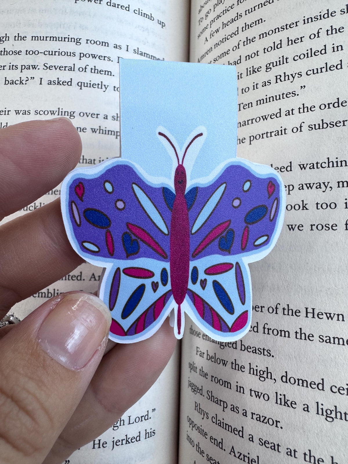 Purple Butterfly Magnetic Bookmark | Book Lover Gift