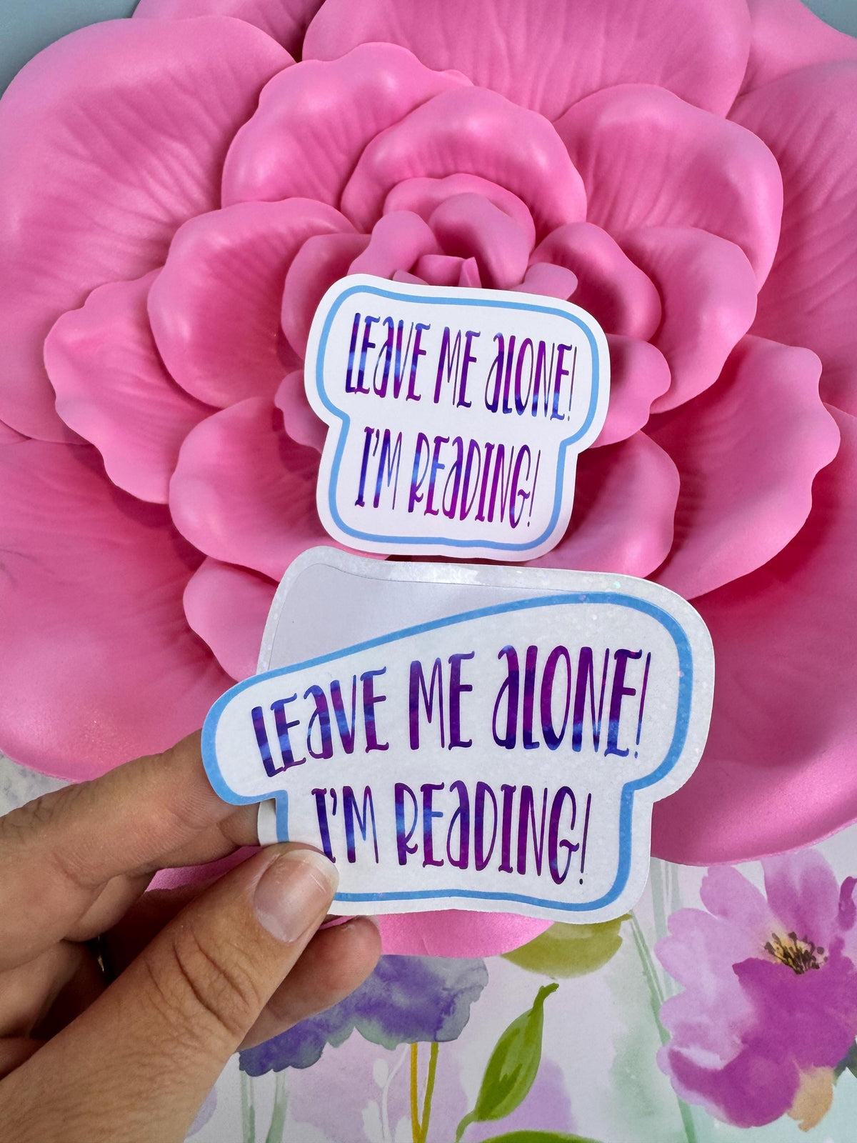 Sarcastic Bookish Sticker: Funny Reader Die Cut - Holographic or Matte, Sticker For Readers