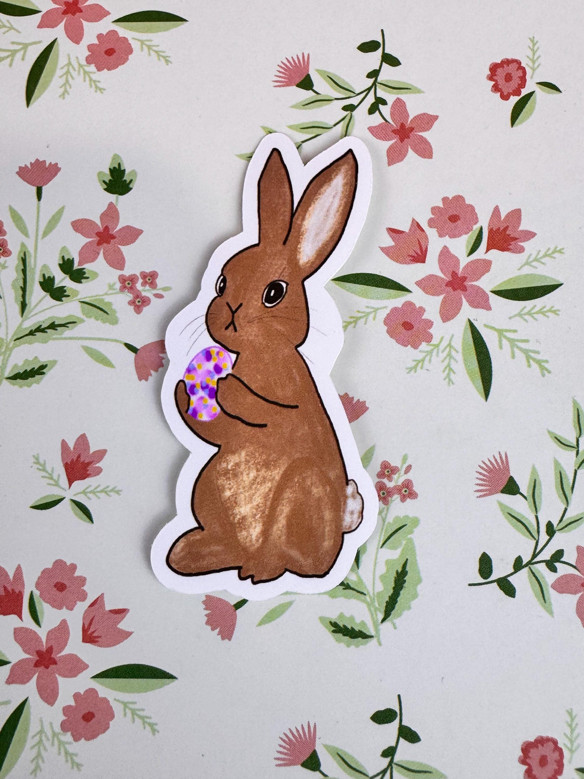 Easter Sticker, Bunny Rabbit, Spring Die Cut For Planners and Agendas