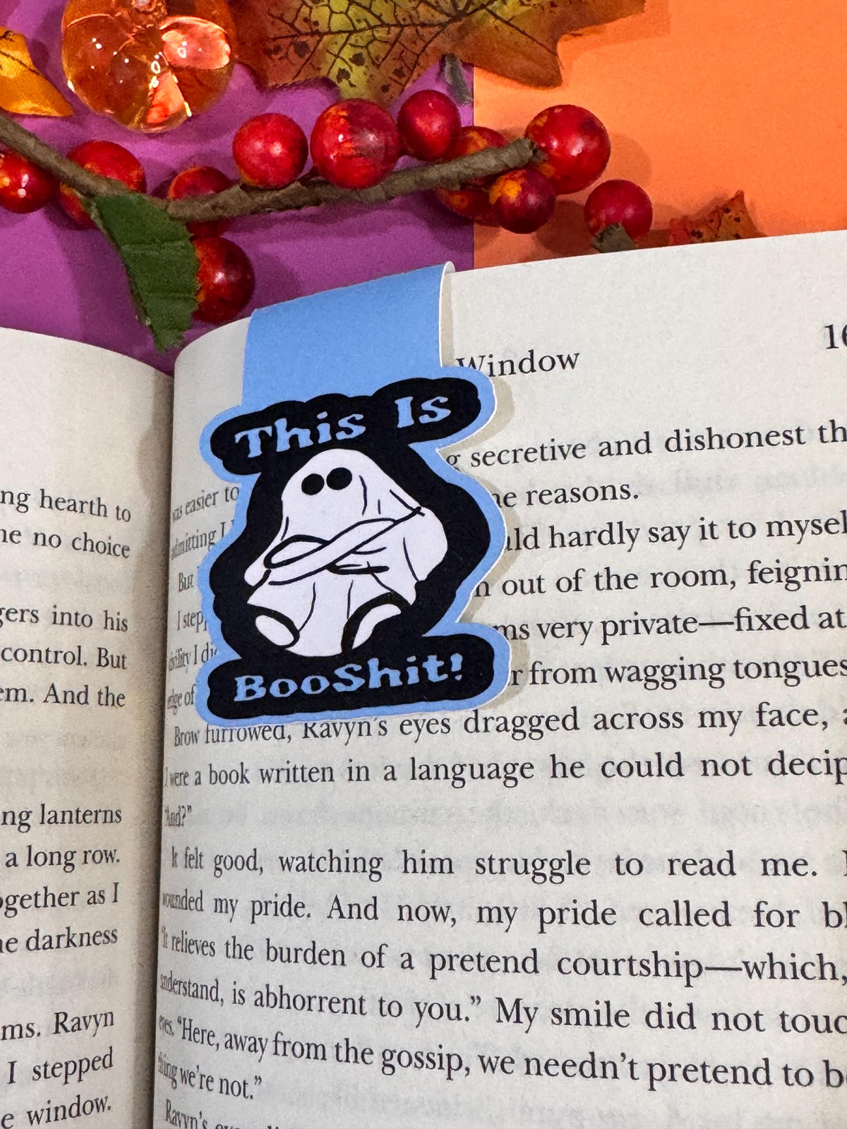 This Is Booshit! Angry Ghost Magnetic Bookmark