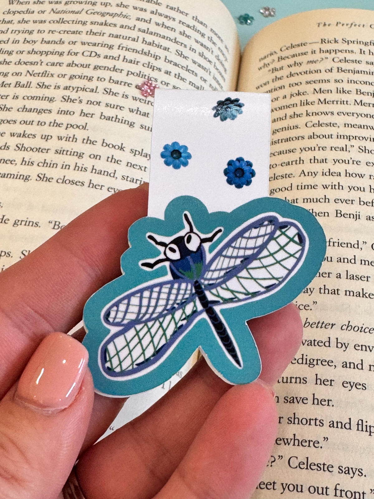 Dragonfly Magnetic Bookmark | Handmade Book Lover Gift
