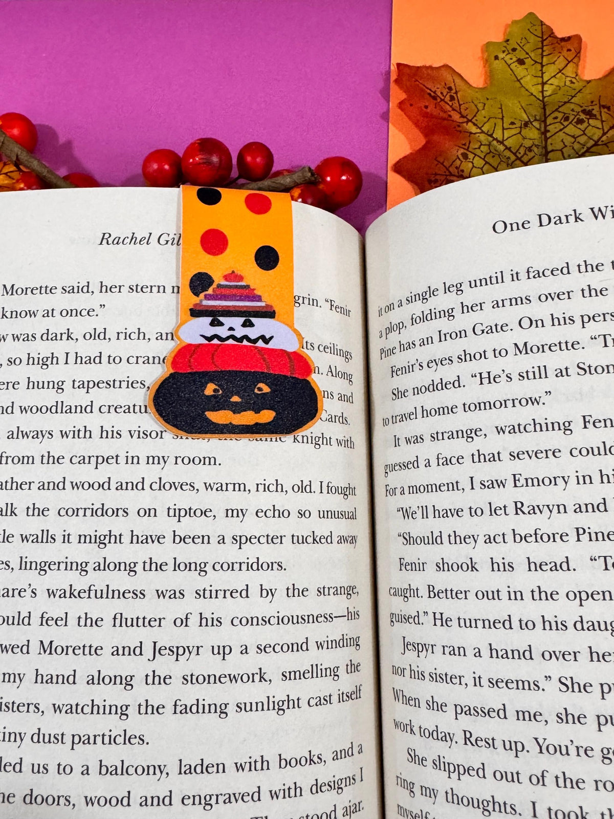 Halloween Magnetic Bookmark – Spooky Jack-o’-Lanterns