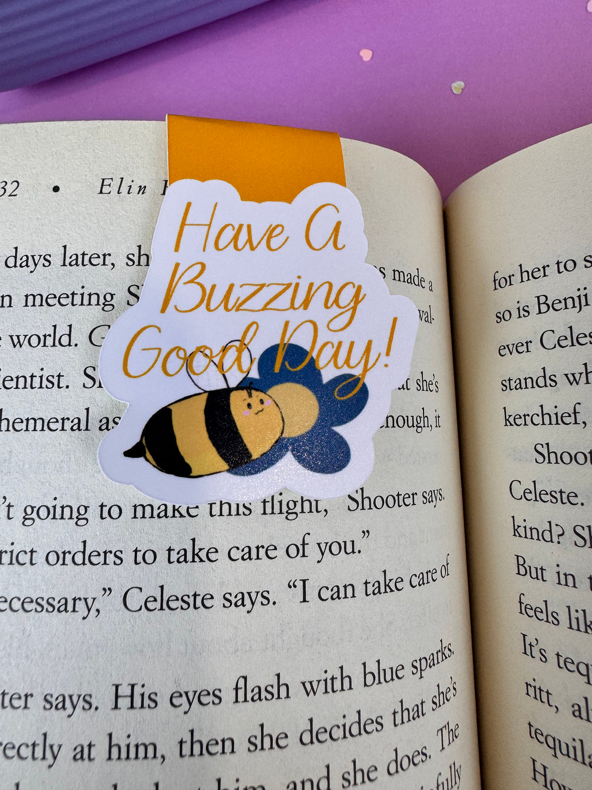 Have a Buzzing Good Day Bumblebee Magnetic Bookmark