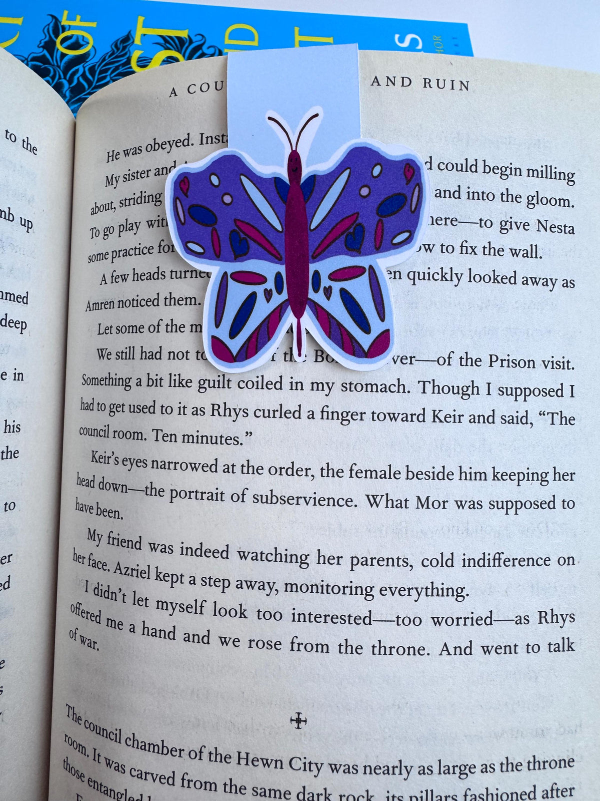 Purple Butterfly Magnetic Bookmark | Book Lover Gift