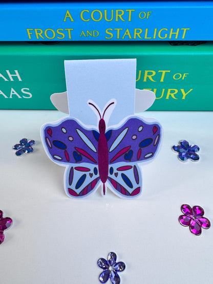 Purple Butterfly Magnetic Bookmark | Book Lover Gift