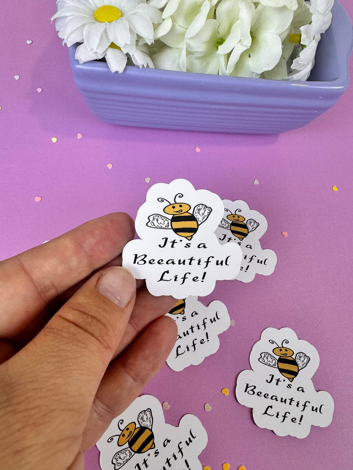 It’s a Beeautiful Life! Bumblebee Sticker | Matte