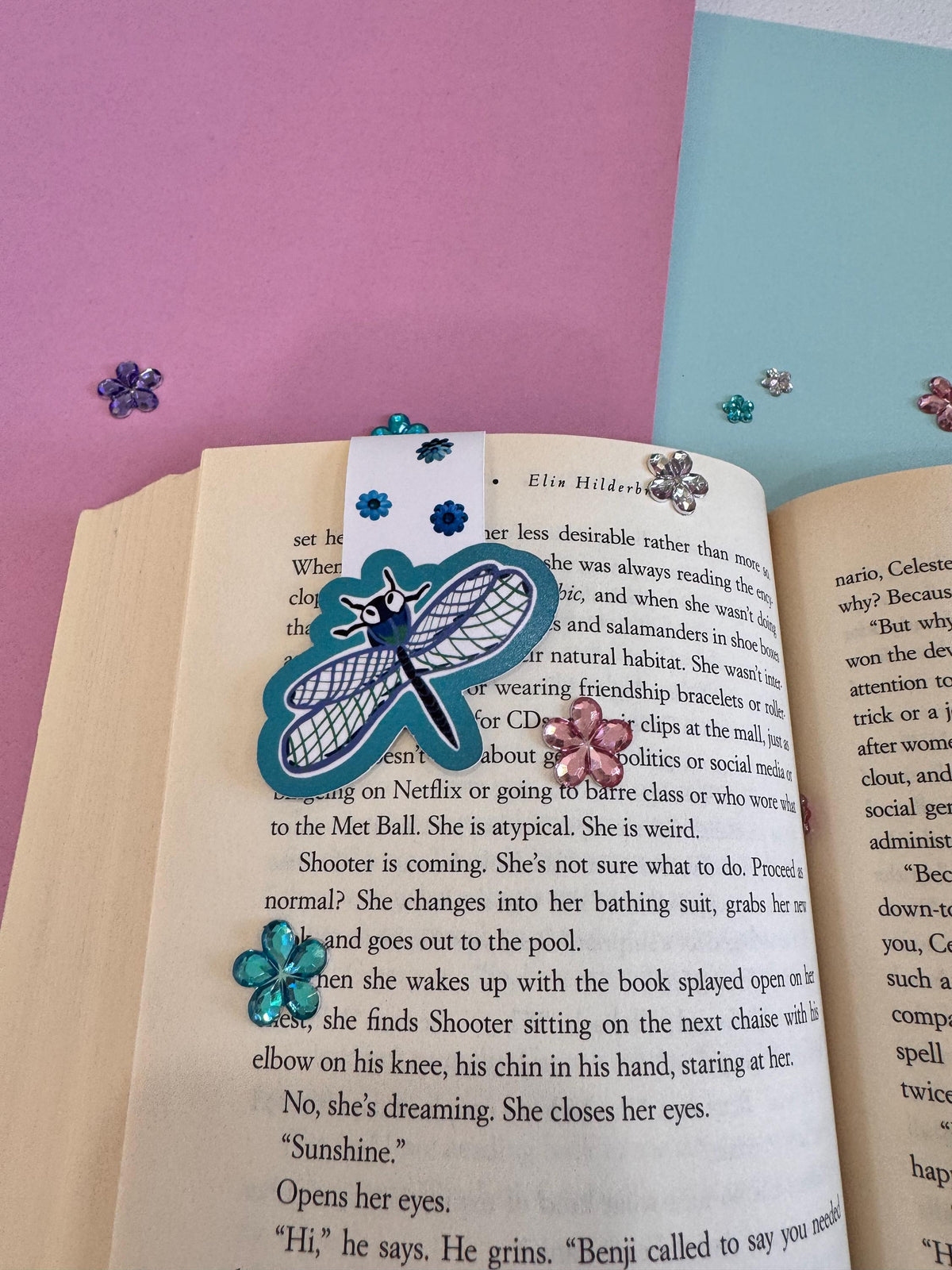 Dragonfly Magnetic Bookmark | Handmade Book Lover Gift