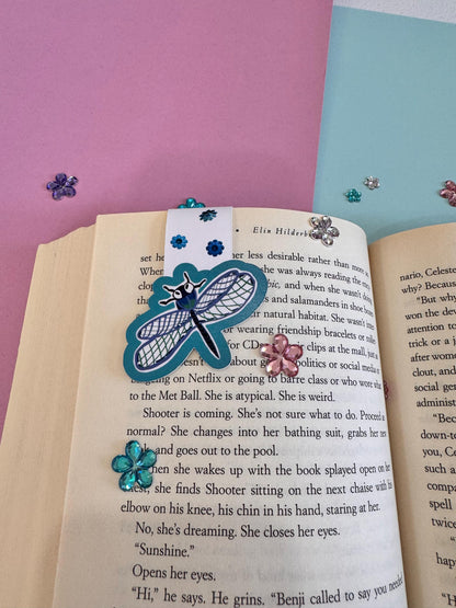 Dragonfly Magnetic Bookmark | Handmade Book Lover Gift