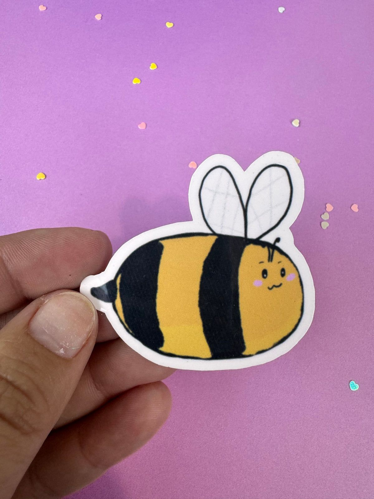 Stewart the Bumblebee Sticker | Matte or Laminated