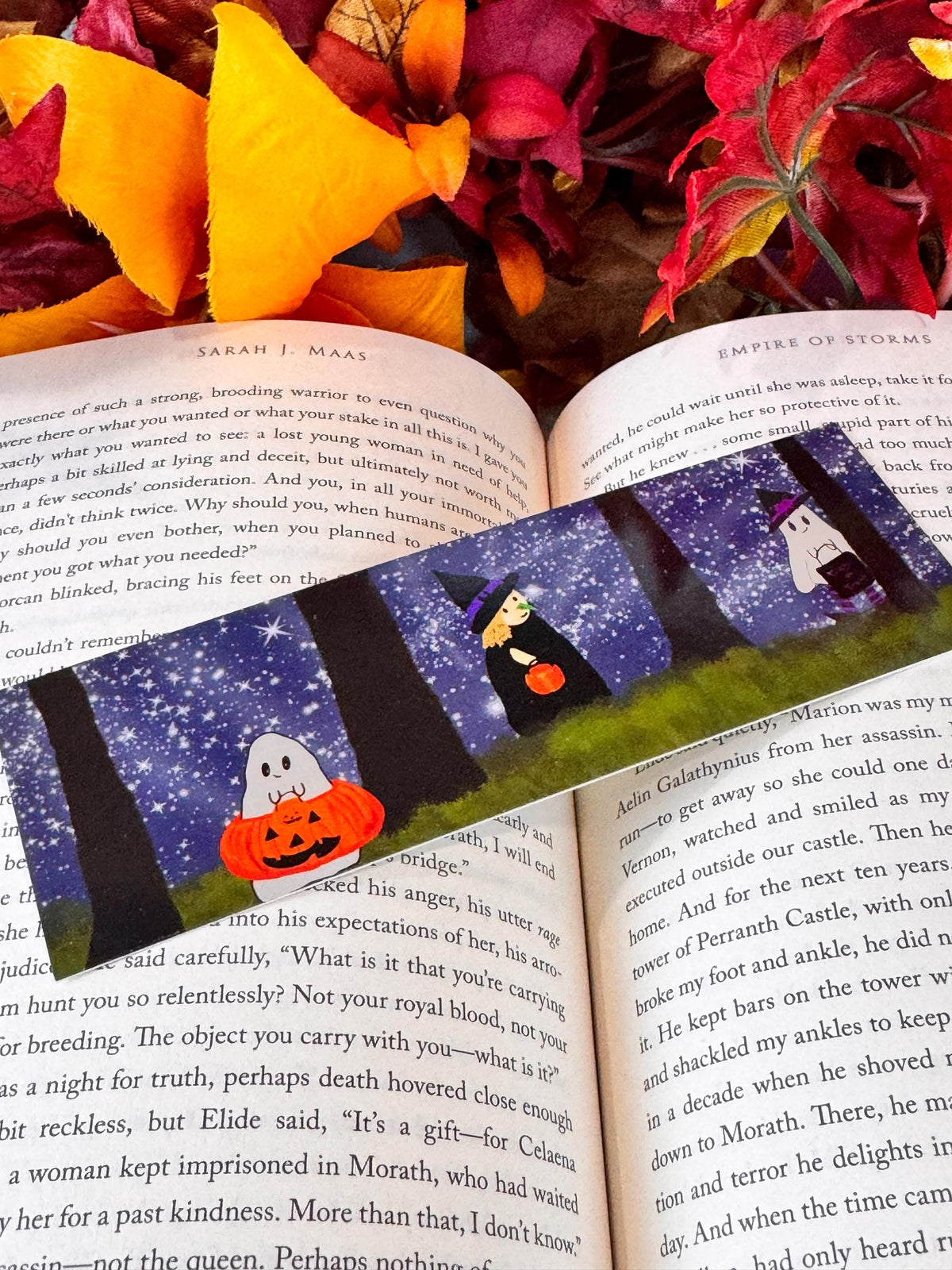Halloween Bookmark | Trick-or-Treaters | Laminated 2 × 6