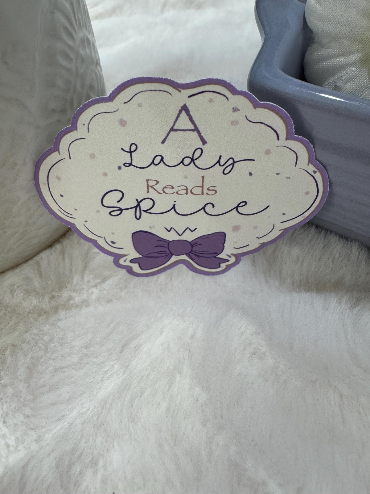 A Lady Reads Spice, Spicy Book Lover Sticker