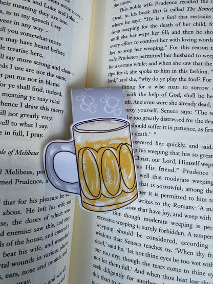 Beer Mug Magnetic Bookmark