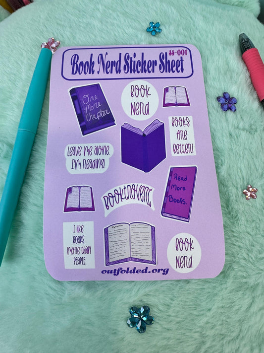 Book Lover Stickers: Pink & Purple Bookish Planner Stickers For Readers