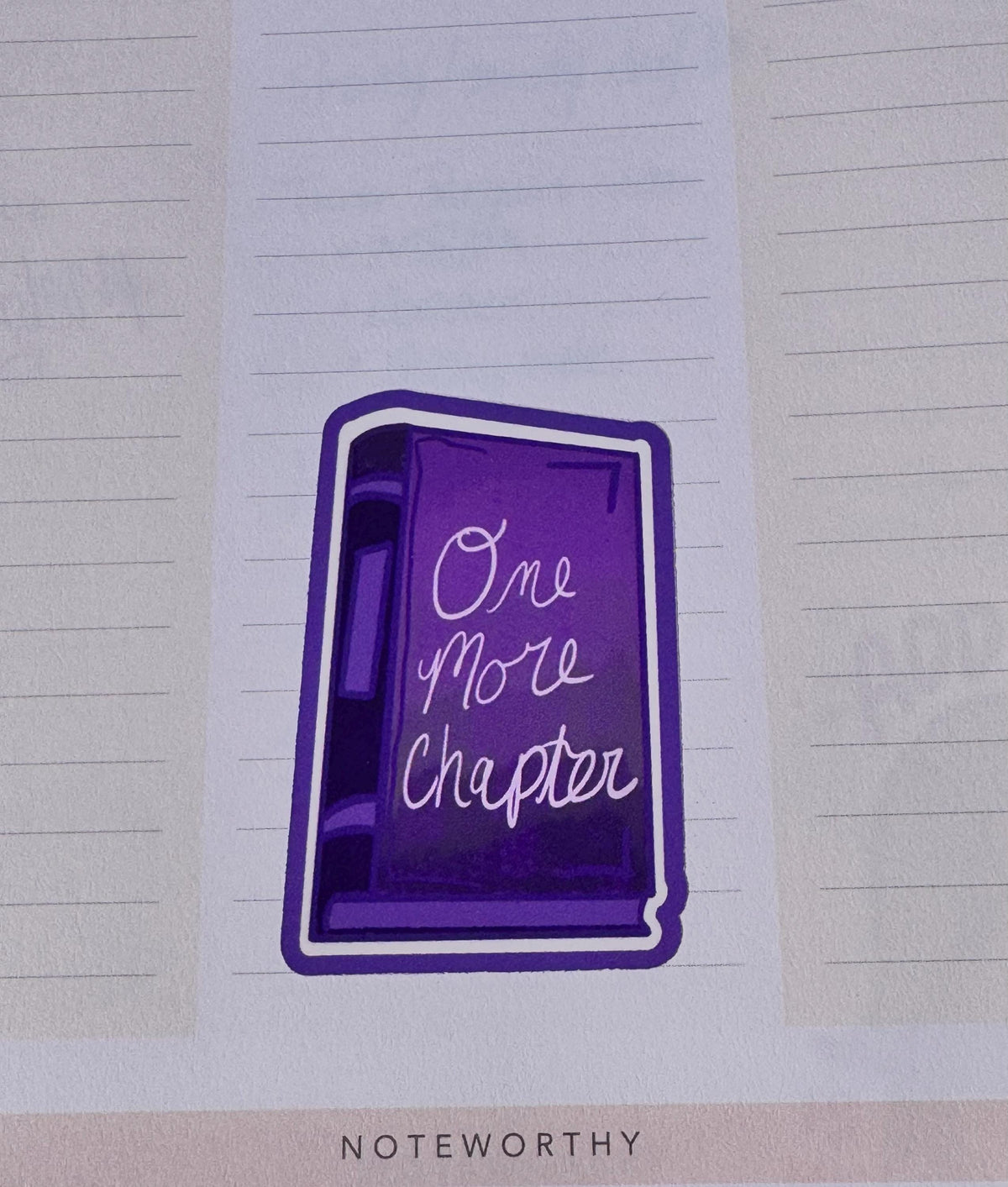 One More Chapter Vinyl Sticker | Purple Book