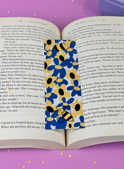 Stewart & Marley Bumblebee and Flowers Bookmark