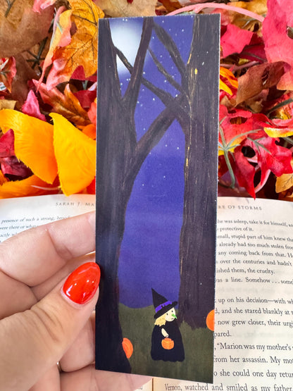 Halloween Witch Bookmark | Trick-or-Treating | Laminated 2 × 6