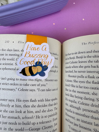 Have a Buzzing Good Day Bumblebee Magnetic Bookmark