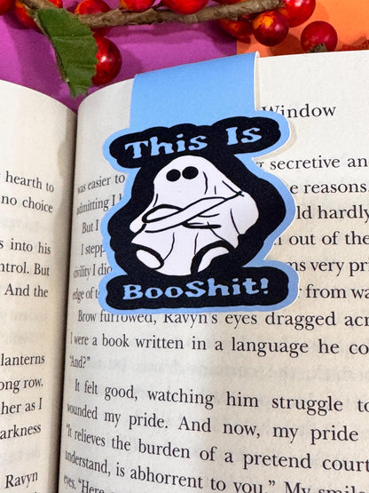 This Is Booshit! Angry Ghost Magnetic Bookmark
