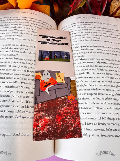 Halloween Ghost Bookmark | Barry the Ghost | Laminated 2 × 6