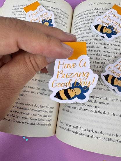 Have a Buzzing Good Day Bumblebee Magnetic Bookmark