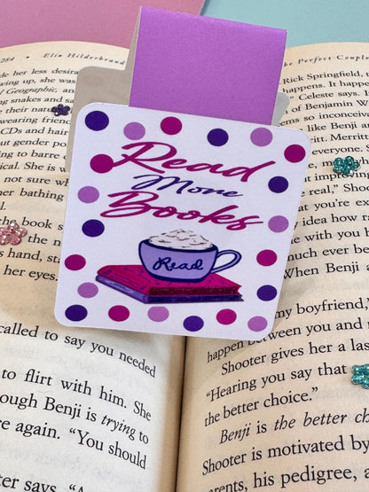 Read More Books Magnetic Bookmark – Coffee & Books