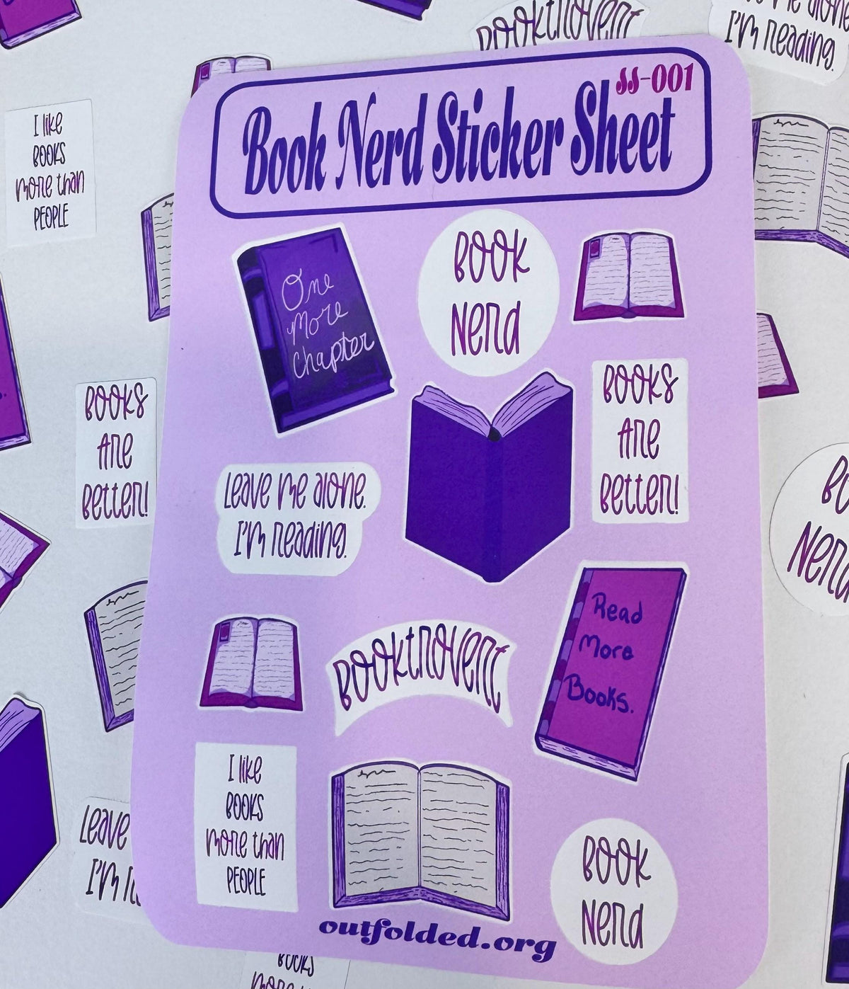 Book Lover Stickers: Pink & Purple Bookish Planner Stickers For Readers