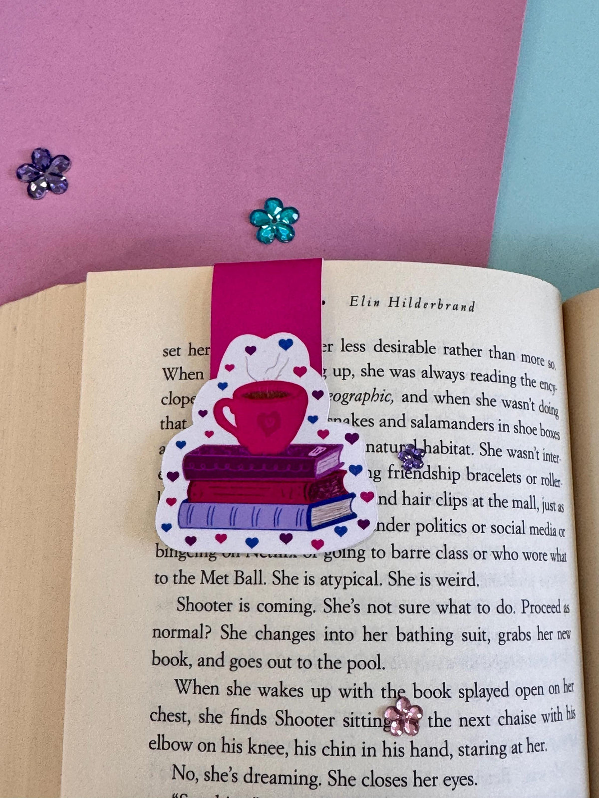 Coffee & Books Magnetic Bookmark – Gift for Readers
