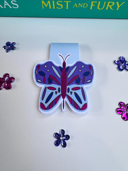 Purple Butterfly Magnetic Bookmark | Book Lover Gift