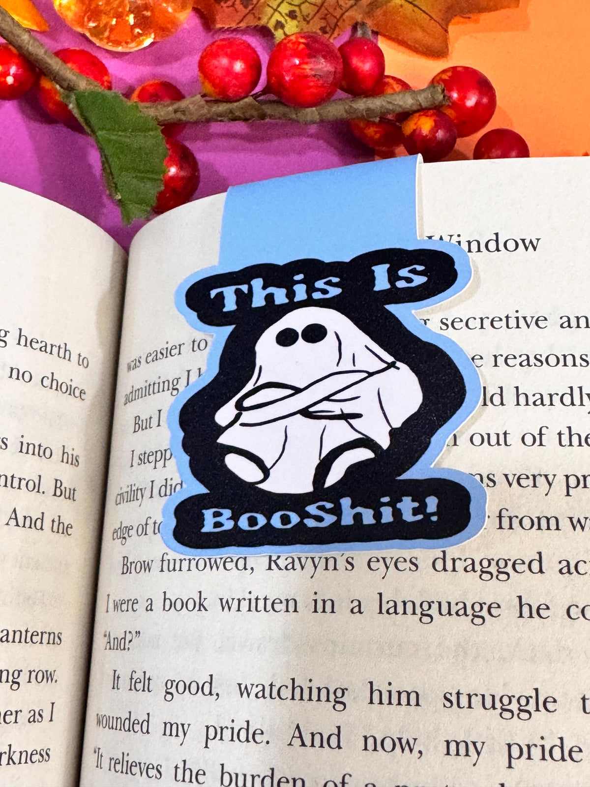 This Is Booshit! Angry Ghost Magnetic Bookmark