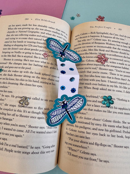 Dragonfly Magnetic Bookmark | Handmade Book Lover Gift
