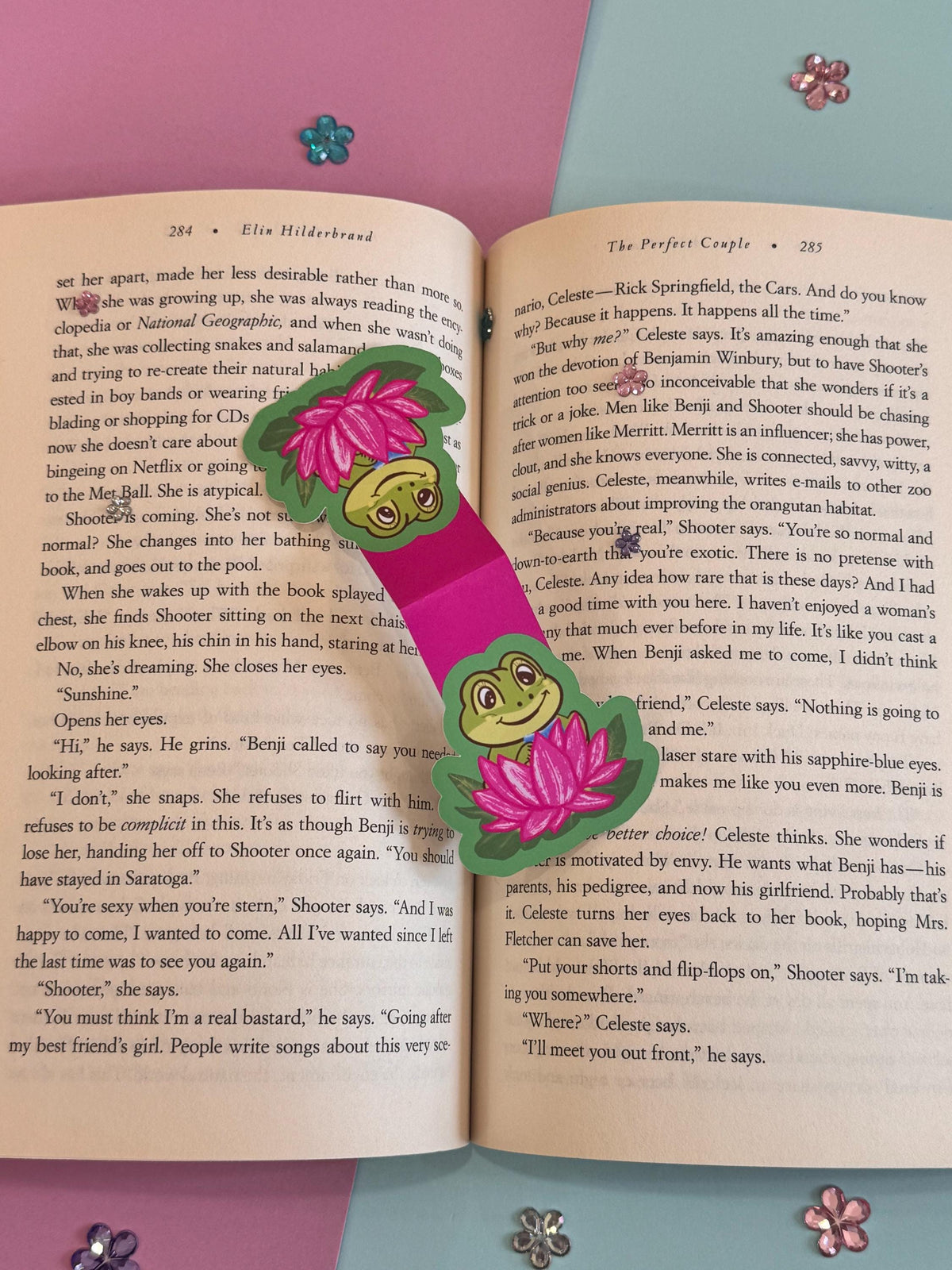 Reading Frog Magnetic Bookmark – Lily Pad Bookish Gift