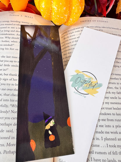 Halloween Witch Bookmark | Trick-or-Treating | Laminated 2 × 6